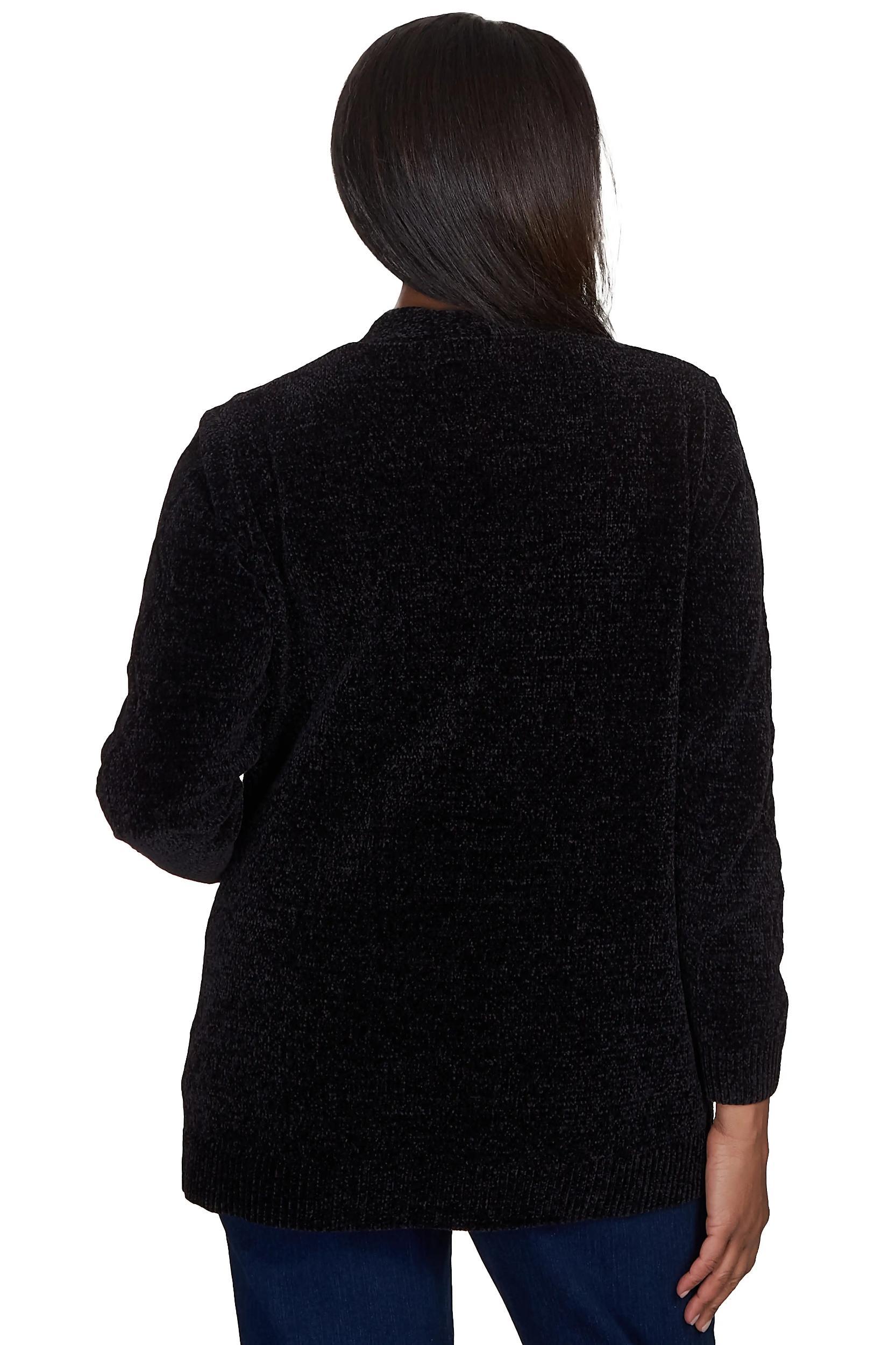 Chenille Long Open Cardigan Product Image