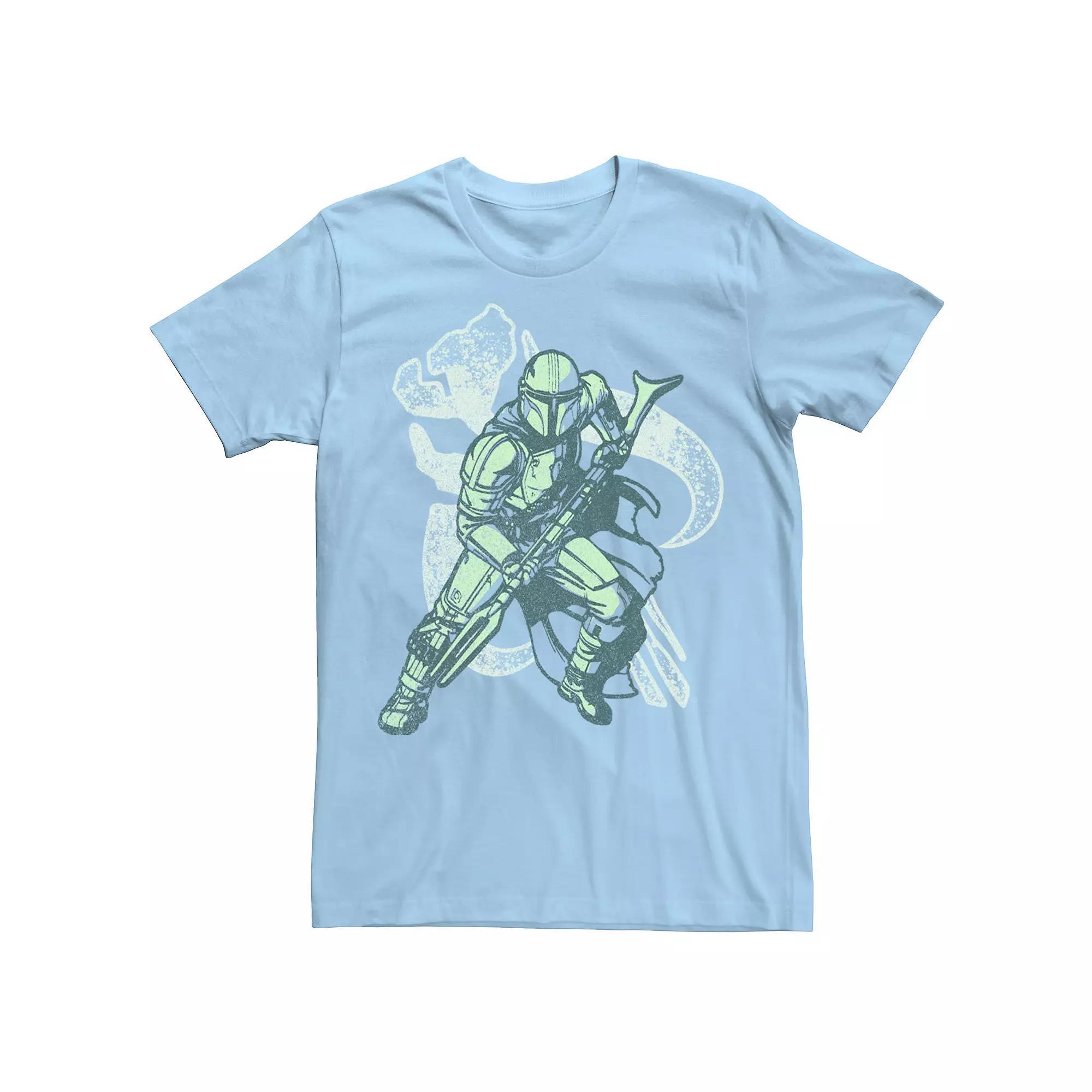 Men's Star Wars Mando Crest Pose Tee,  Product Image