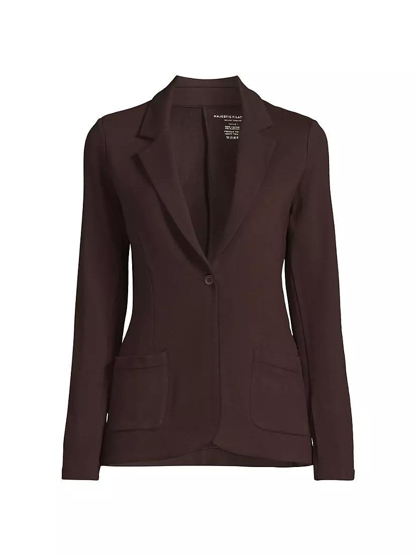 French Terry One-Button Blazer Product Image