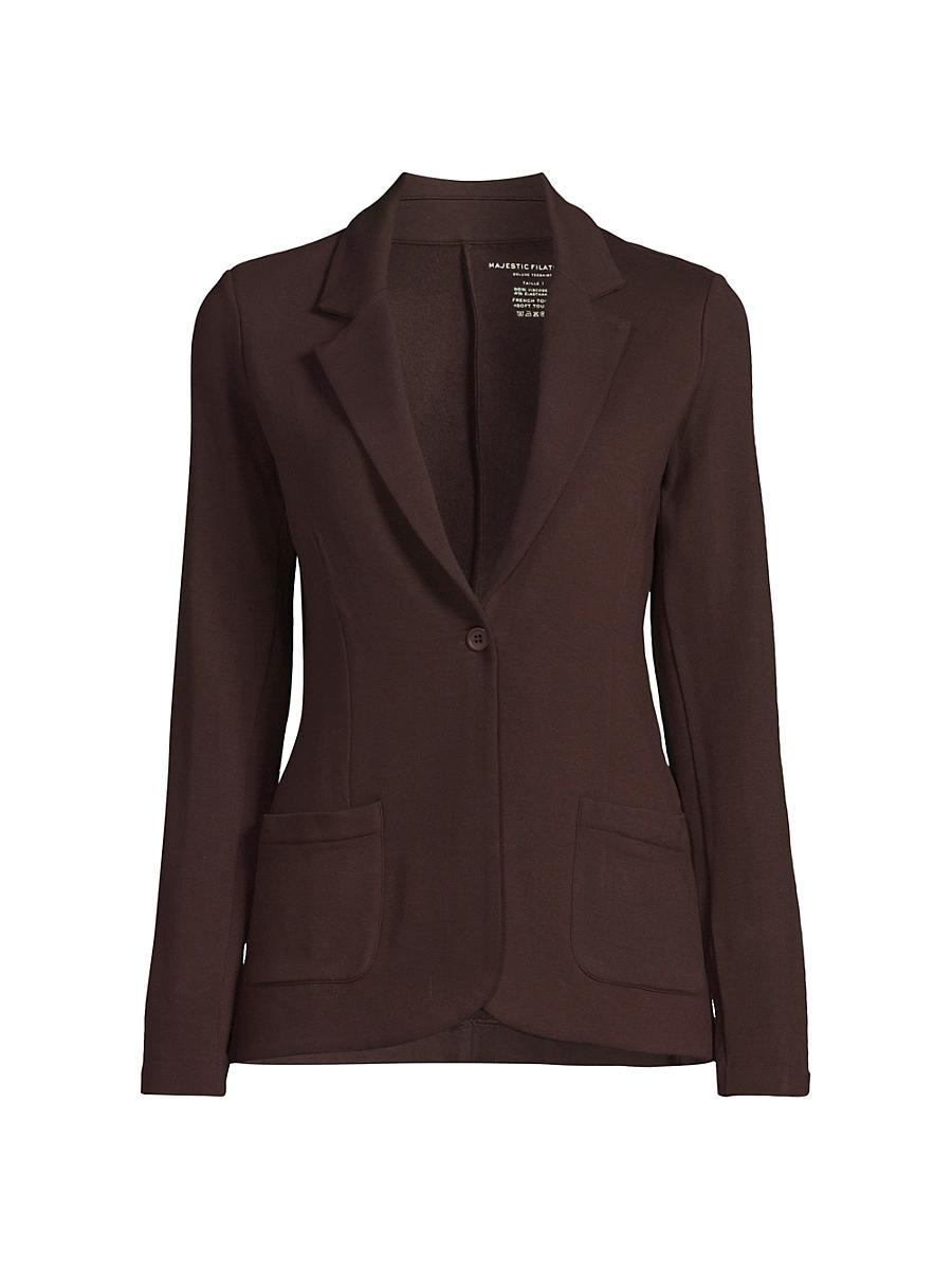 French Terry One-Button Blazer Product Image