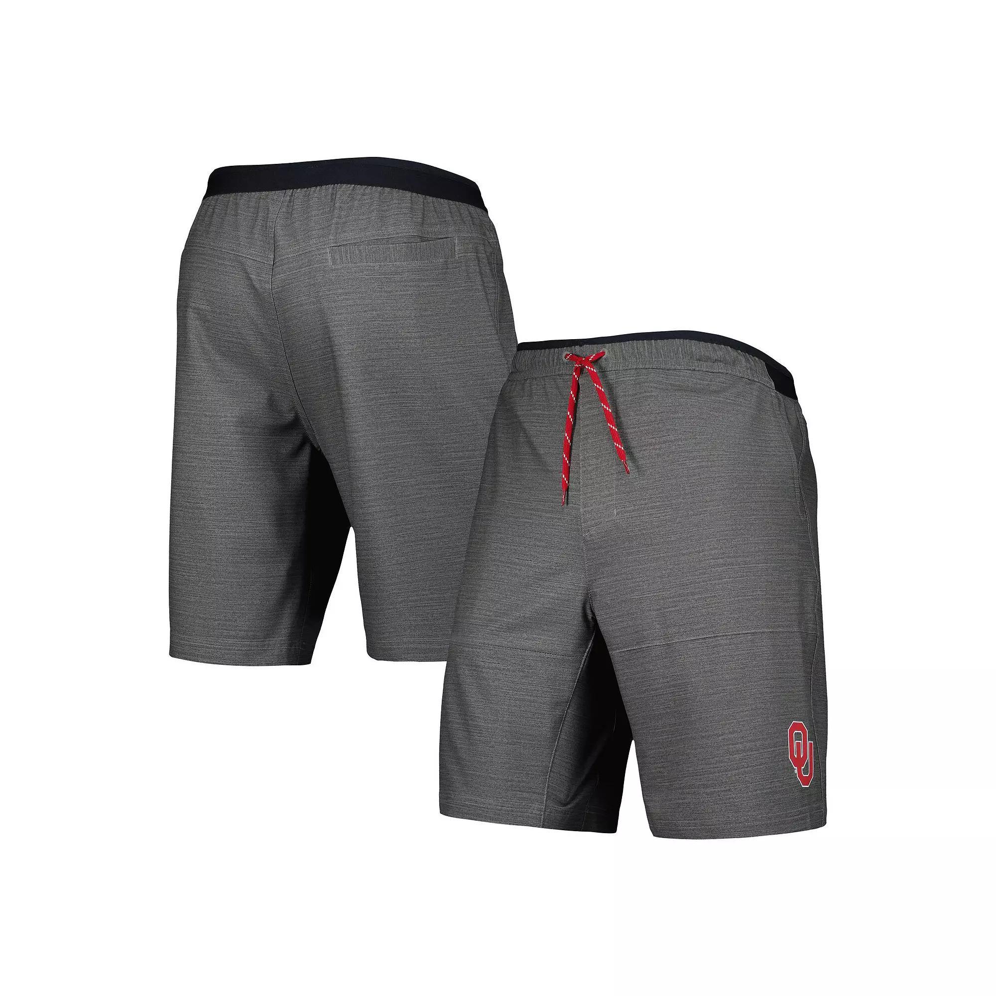 Men's Columbia Gray Oklahoma Sooners Twisted Creek Omni-Shield Shorts, Size: Medium, Grey Product Image