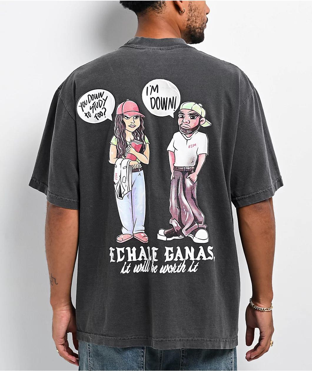 Shaka Wear x Foos In Medicine Charcoal Wash T-Shirt Product Image