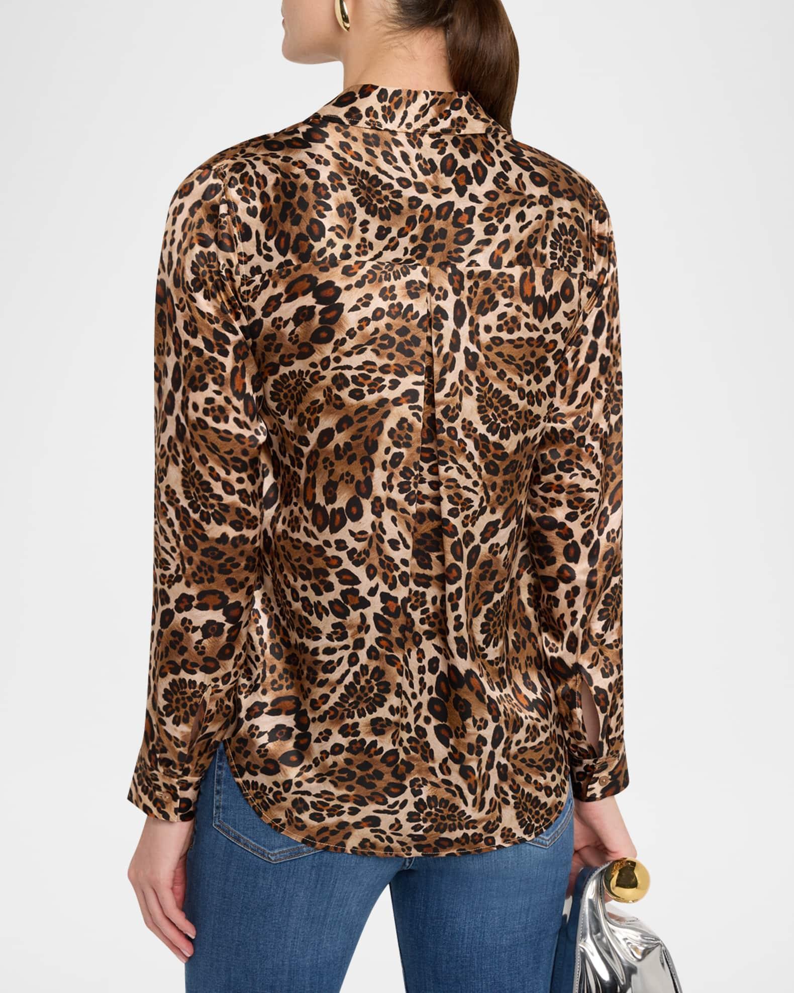 Tyler Printed Long-Sleeve Silk Blouse Product Image