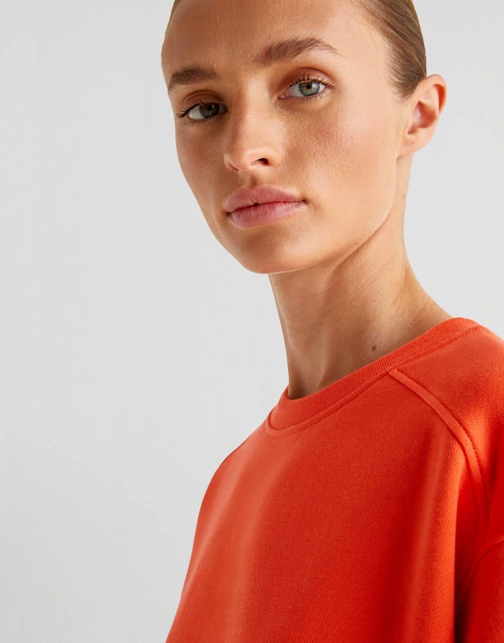 Scalpers Basic Fade sweater in orange Product Image