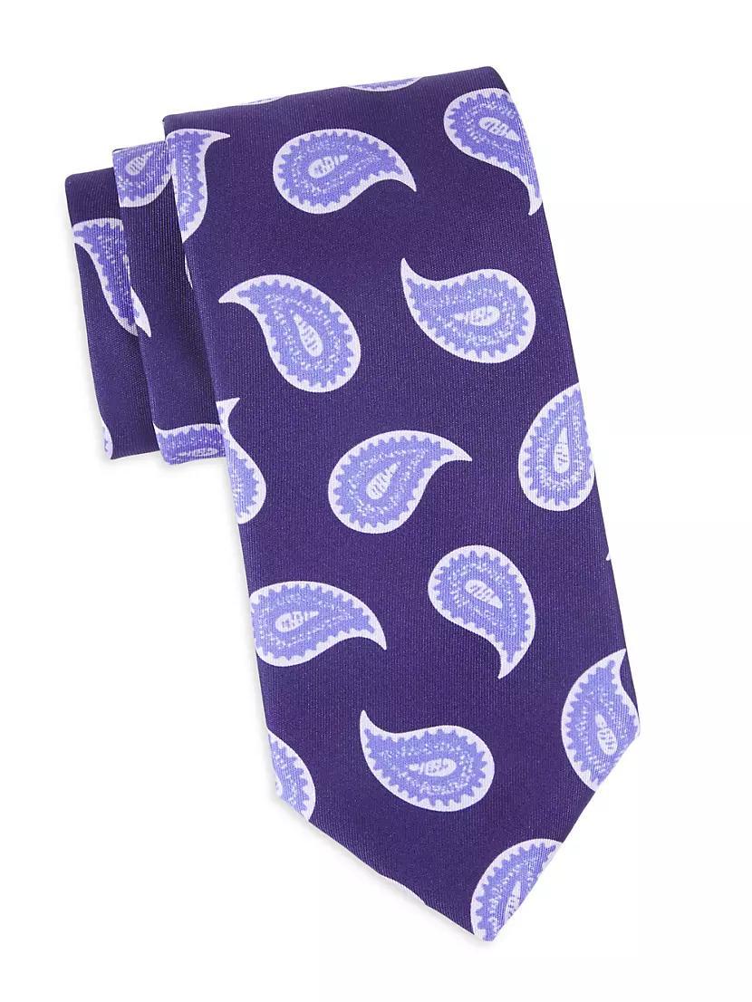 Mens Paisley Woven Silk Tie Product Image