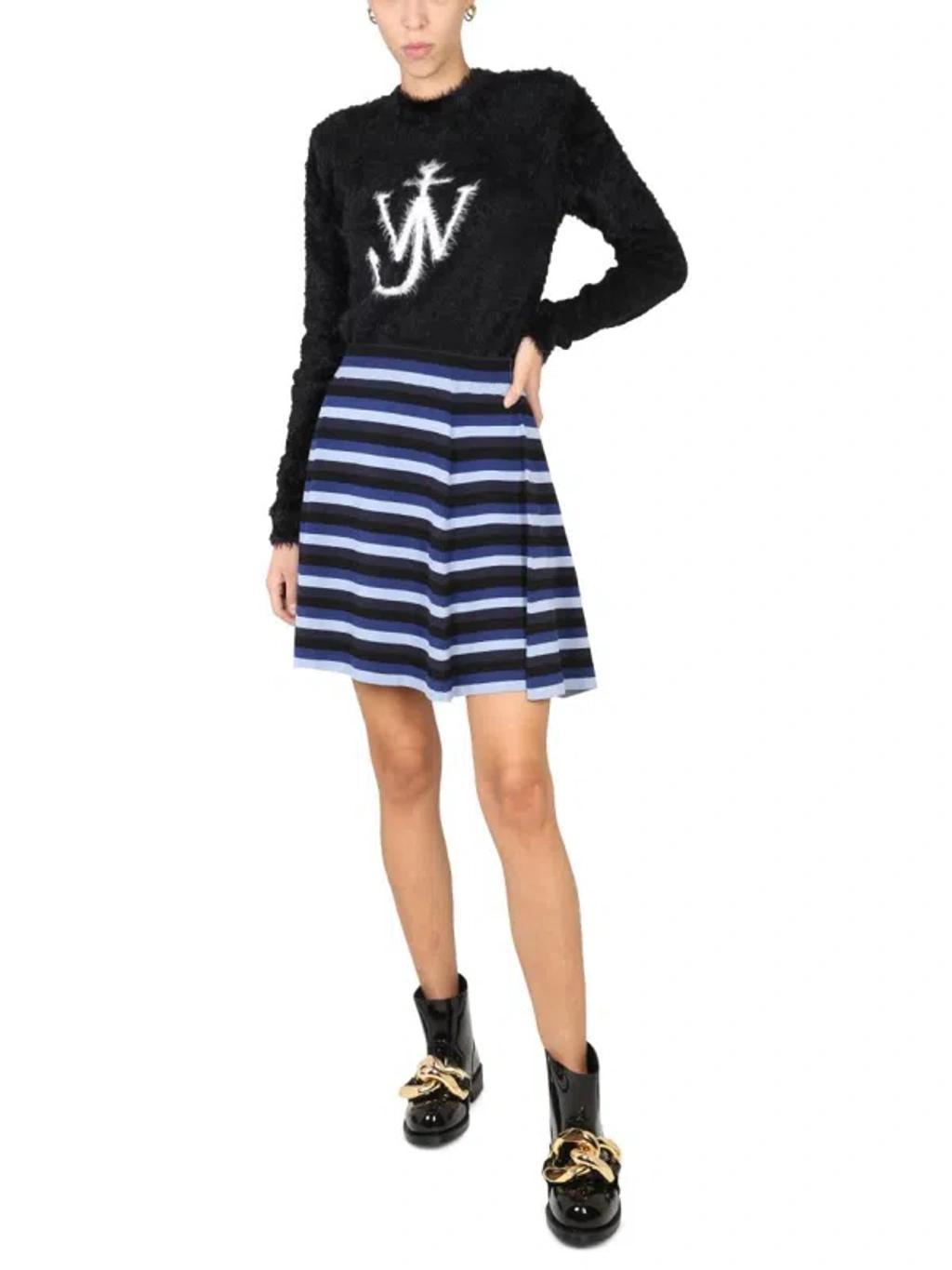 JW ANDERSON Striped A In Blue Product Image