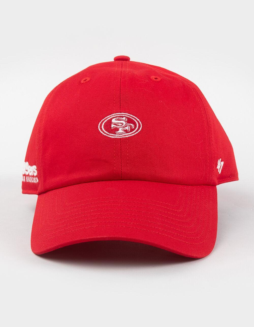 47 BRAND San Francisco 49ers Foundational '47 Clean Up Strapback Hat - RED Product Image