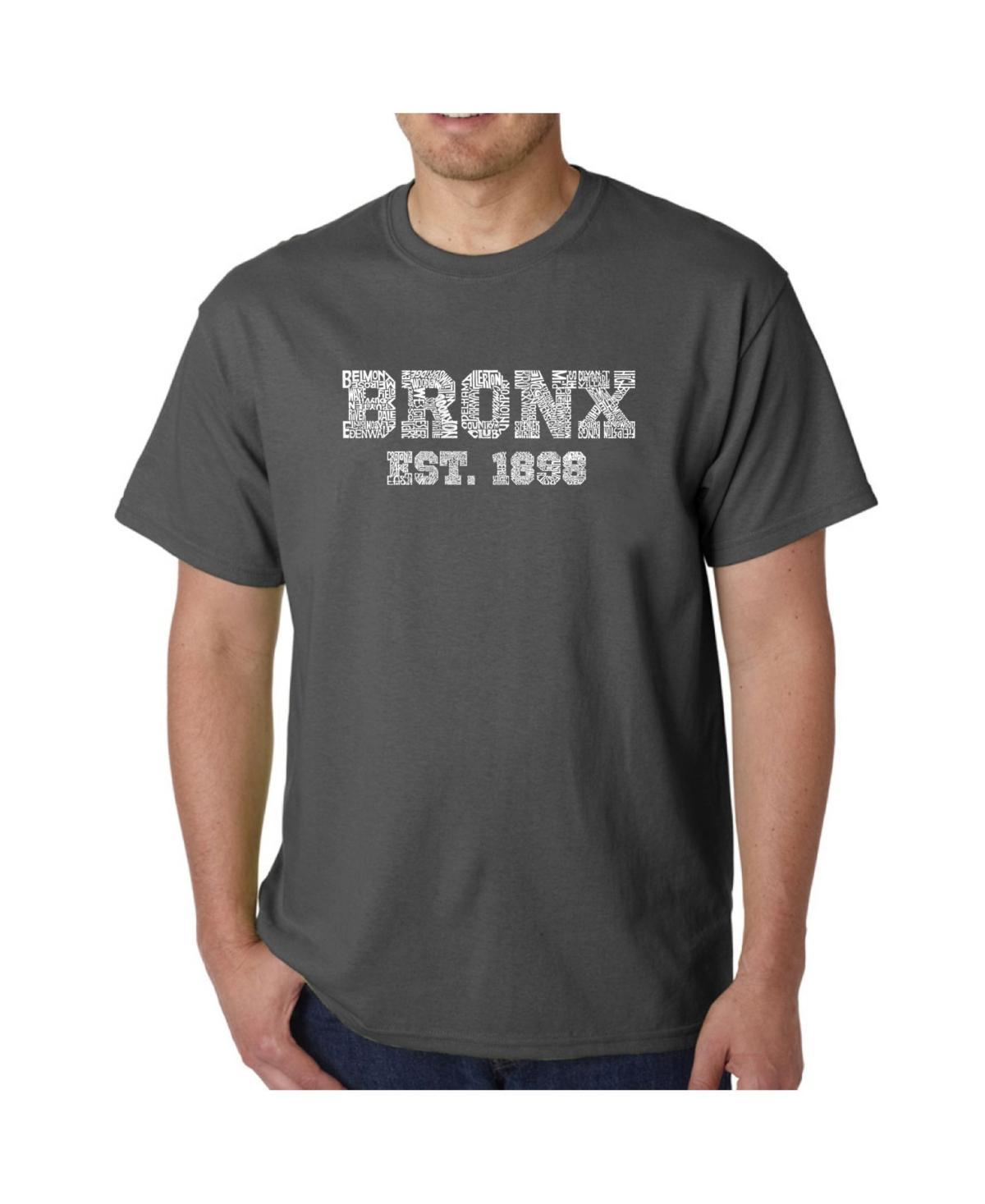 La Pop Art Mens Word Art T-Shirt - Popular Bronx, Ny Neighborhoods Product Image