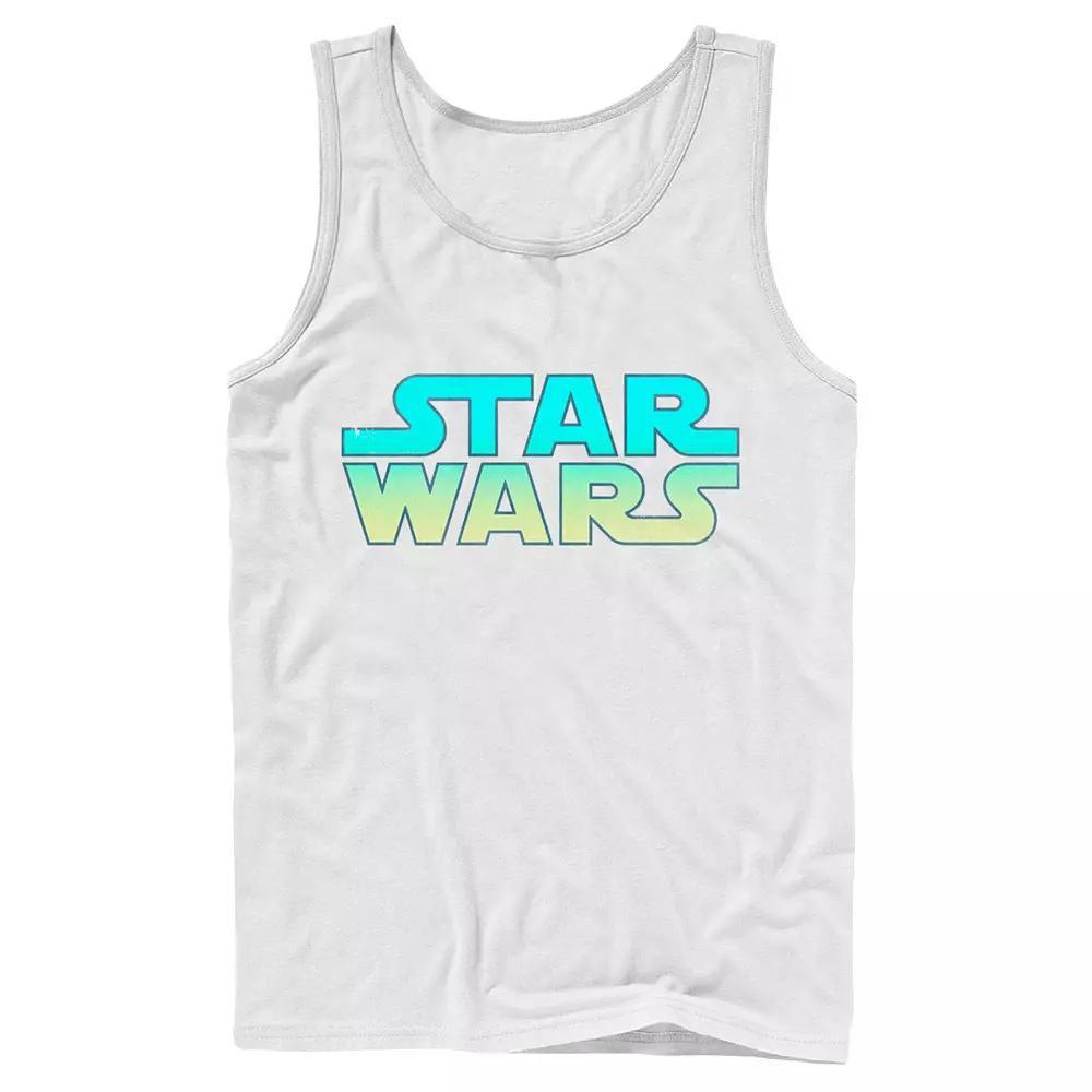 Men's Star Wars Neon Vibrant Colored Logo Tank Top,  Product Image