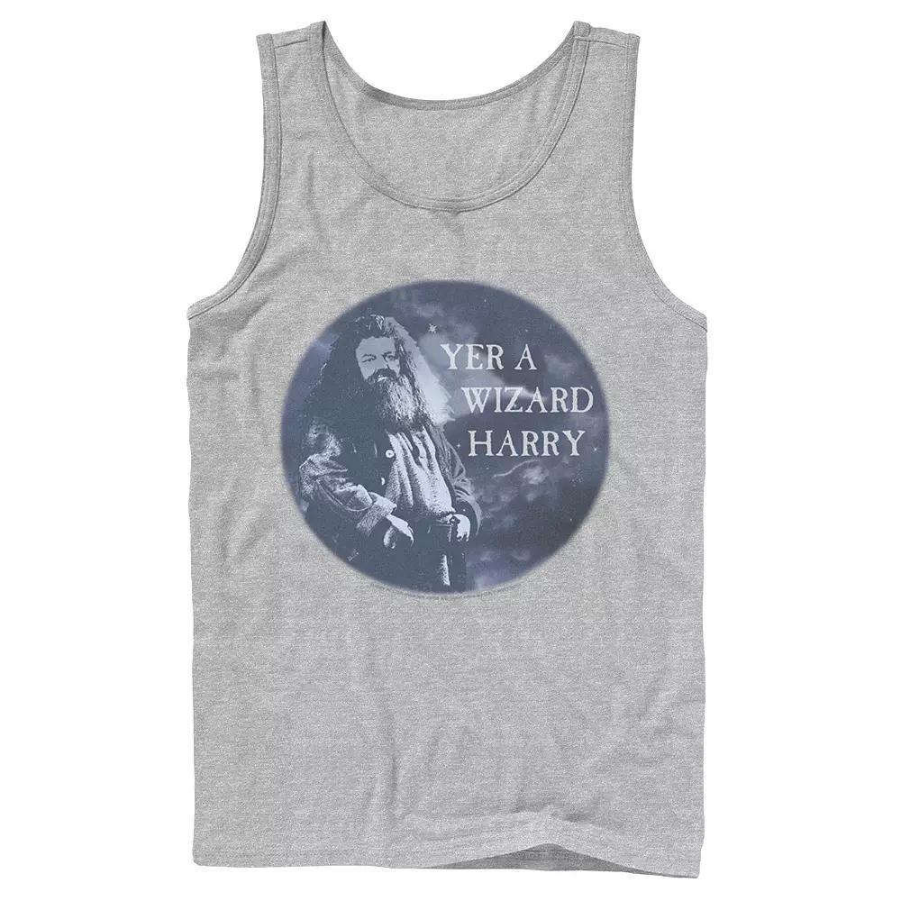 Men's Harry Potter Hagrid Yer A Wizard Harry Portrait Graphic Tank Top,  Product Image