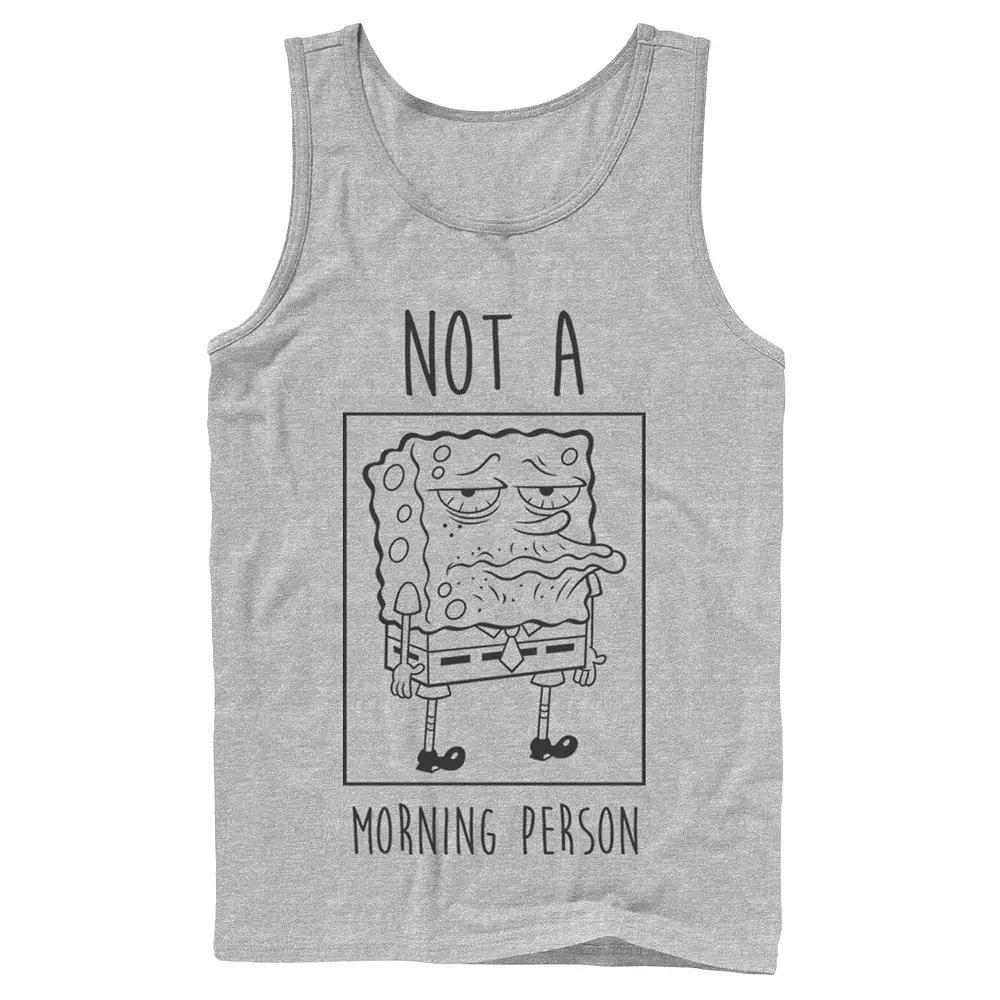 Men's Nickelodeon SpongeBob SquarePants Not A Morning Person Graphic Tank Top,  Product Image