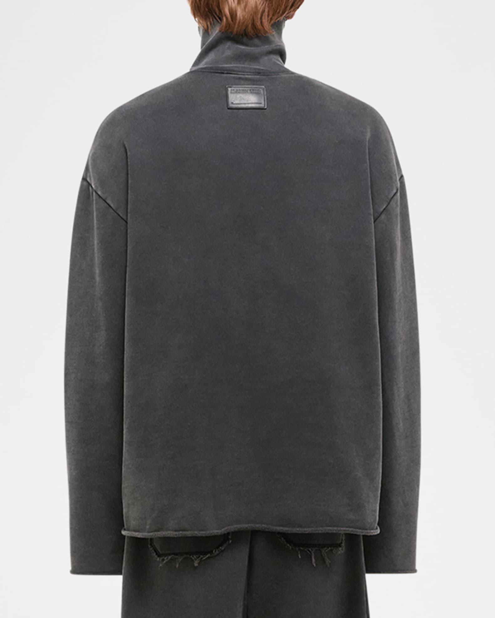 Men's Travel Merino Waffle Hoodie - Black Male Product Image