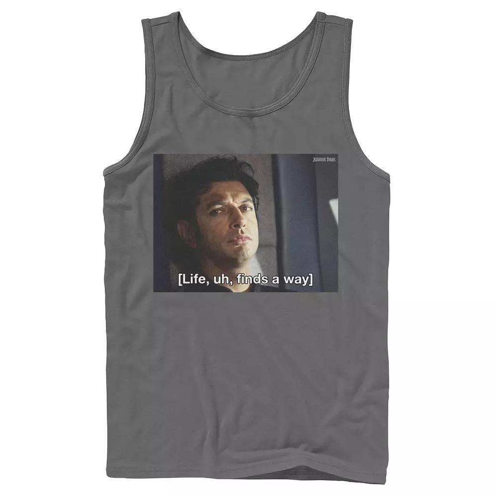 Men's Jurassic Park Life Finds A Way Goldblum Jeff Stare Tank Top,  Product Image