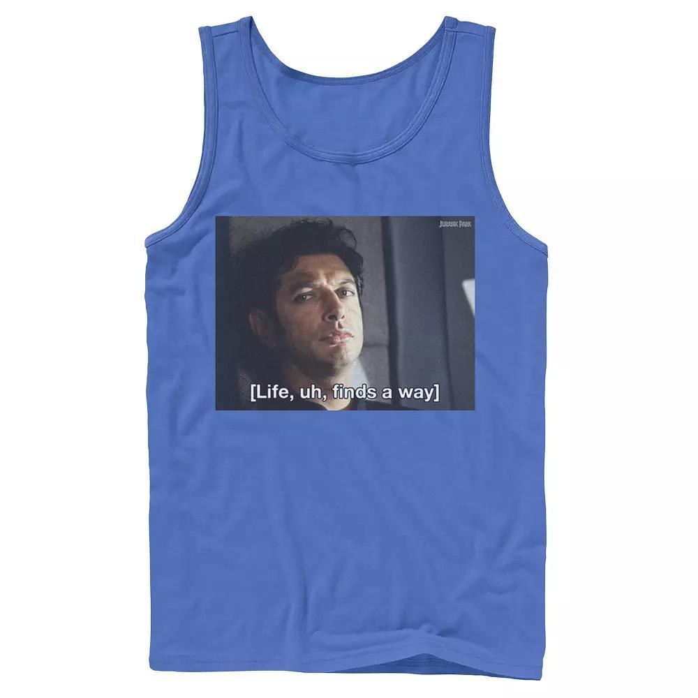 Men's Jurassic Park Life Finds A Way Goldblum Jeff Stare Tank Top,  Product Image