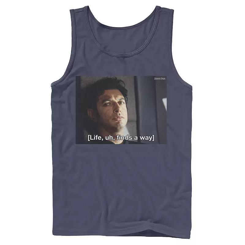 Men's Jurassic Park Life Finds A Way Goldblum Jeff Stare Tank Top,  Product Image