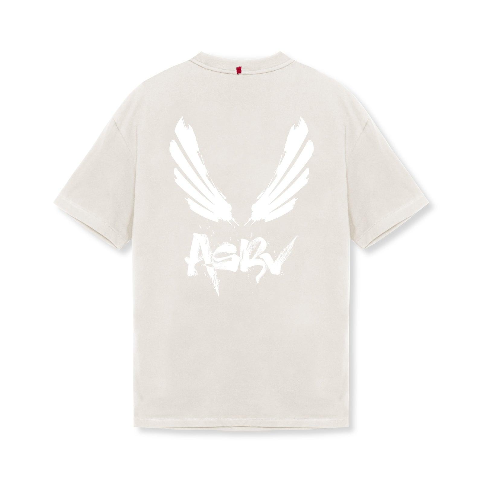 0797. Tech Essential™ Relaxed Tee - Stone/White "Brush Wings/ASRV" Product Image
