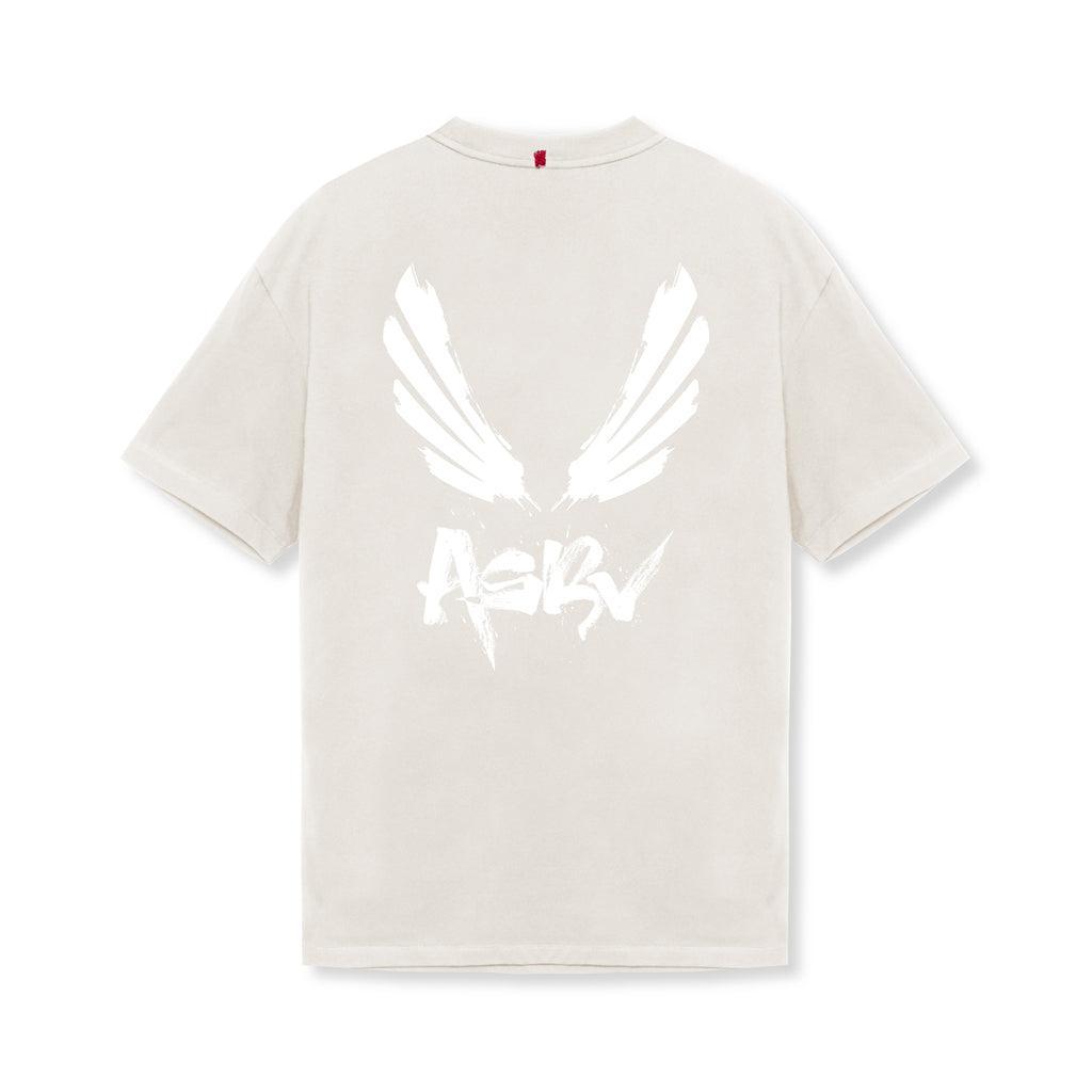 0797. Tech Essential™ Relaxed Tee - Stone/White "Brush Wings/ASRV" Product Image