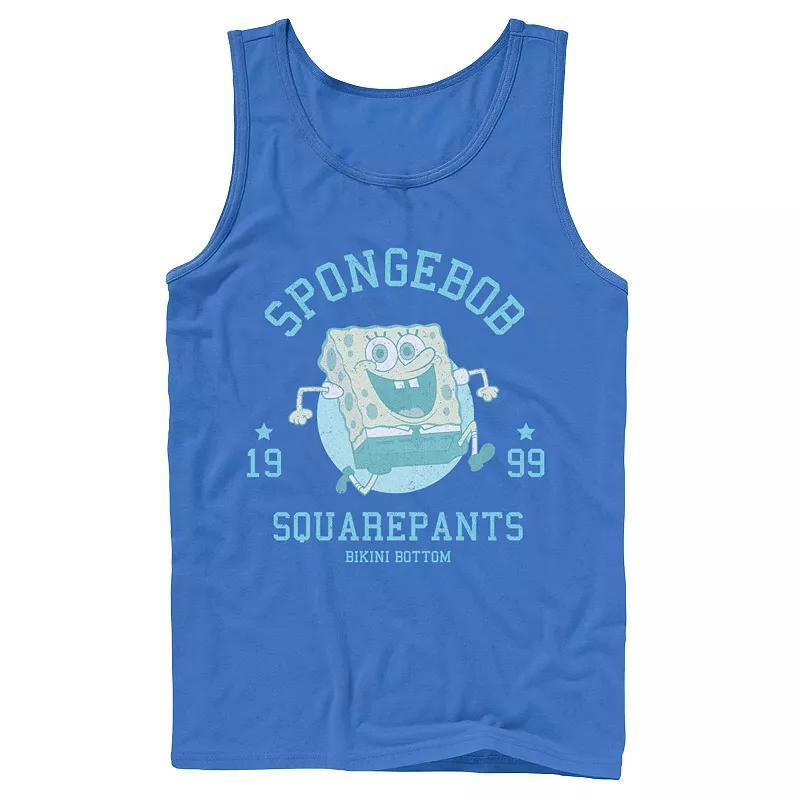 Mens Nickelodeon SpongeBob SquarePants Retro Bikini Bottom Tank Top Grey Product Image