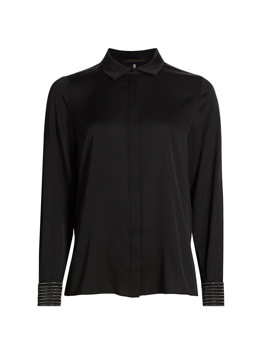 Womens Havana Silk-Blend Blouse Product Image