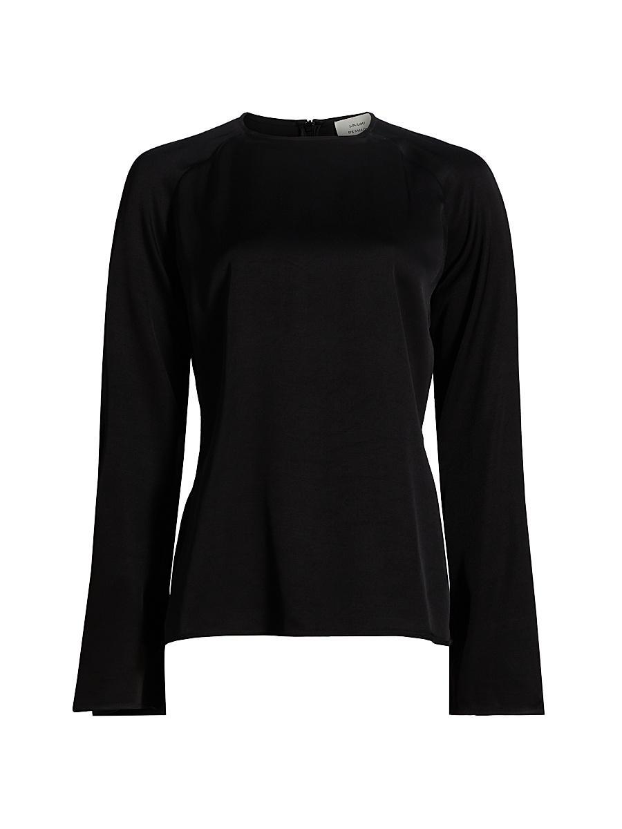 Womens Aiza Long-Sleeve Blouse Product Image