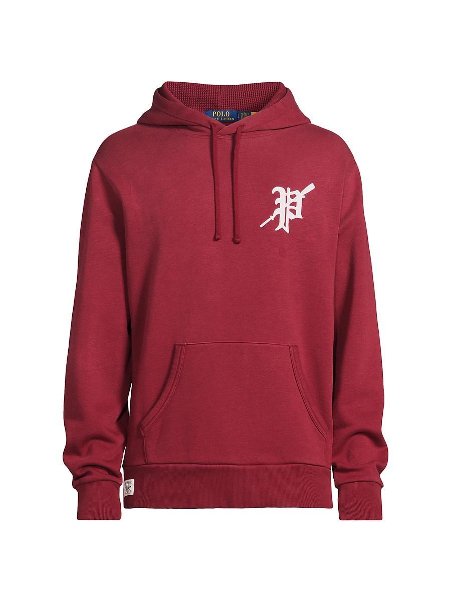Mens Vintage Rowing Fleece Hoodie Product Image