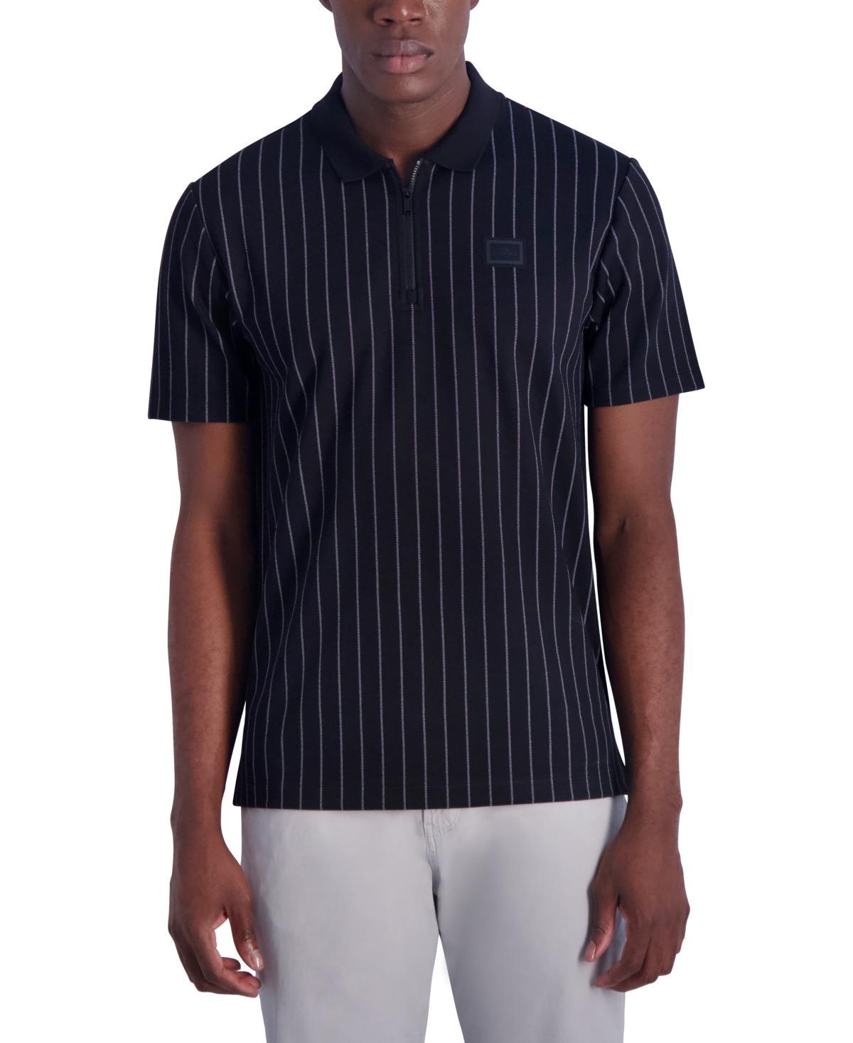 Karl Lagerfeld Paris Mens Knit Stripe Polo, Created for Macys Product Image