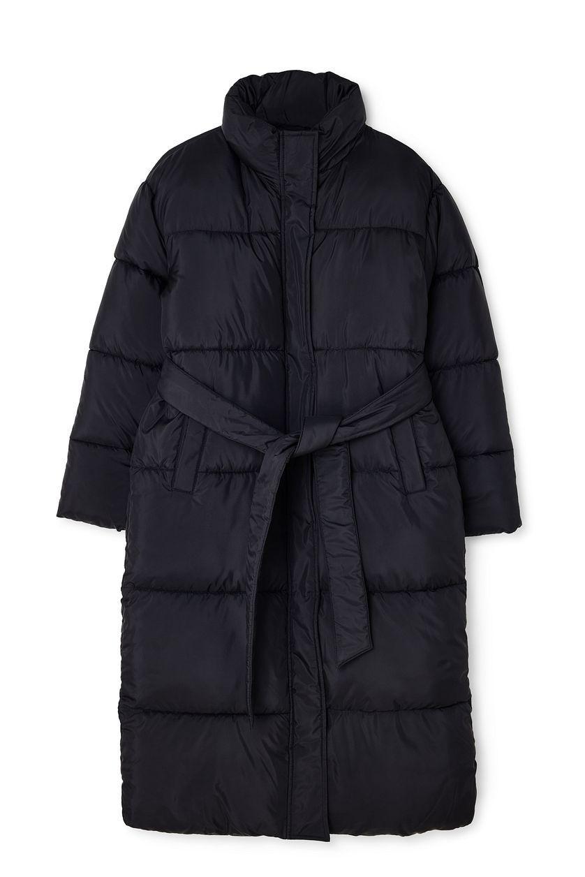 Long Belted Padded Jacket Product Image
