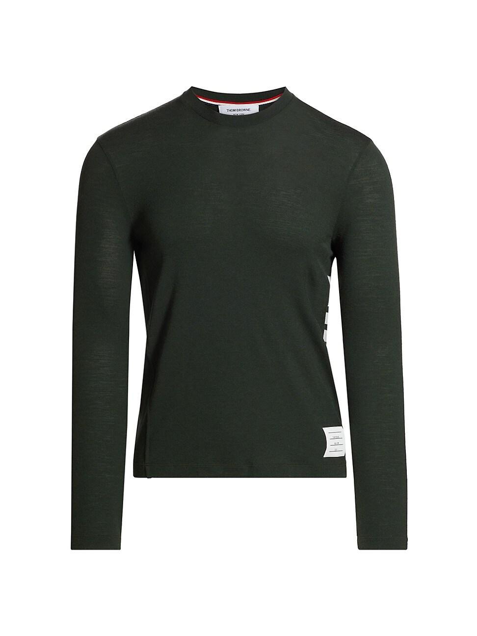 Mens 4-Bar Stretch-Wool Long-Sleeve T-Shirt Product Image