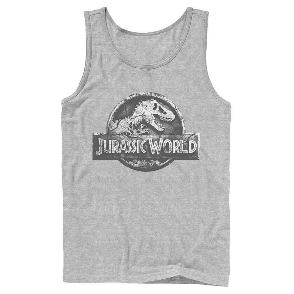 Men's Jurassic World Two Return Stone Logo Tank Top,  Product Image