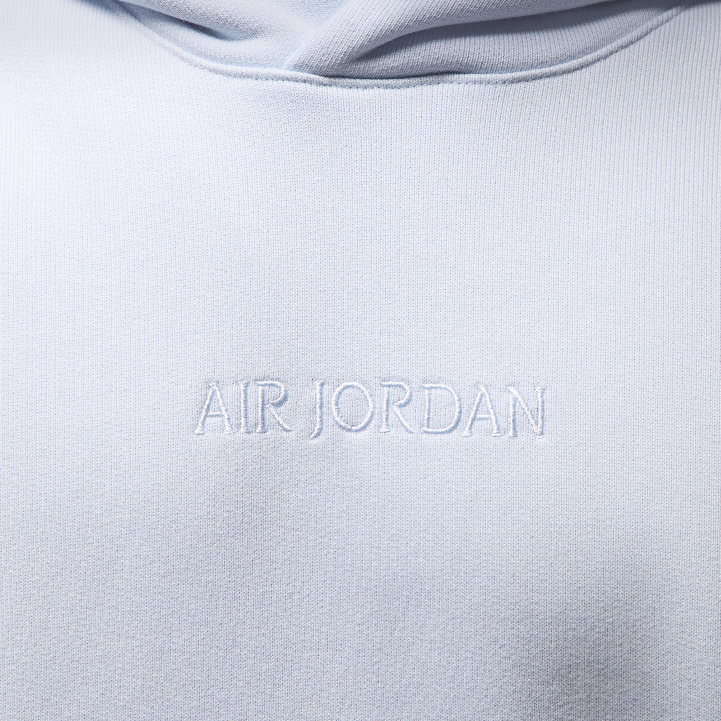 Jordan Mens Air Warm Fleece Pullover - Grey/Grey Product Image