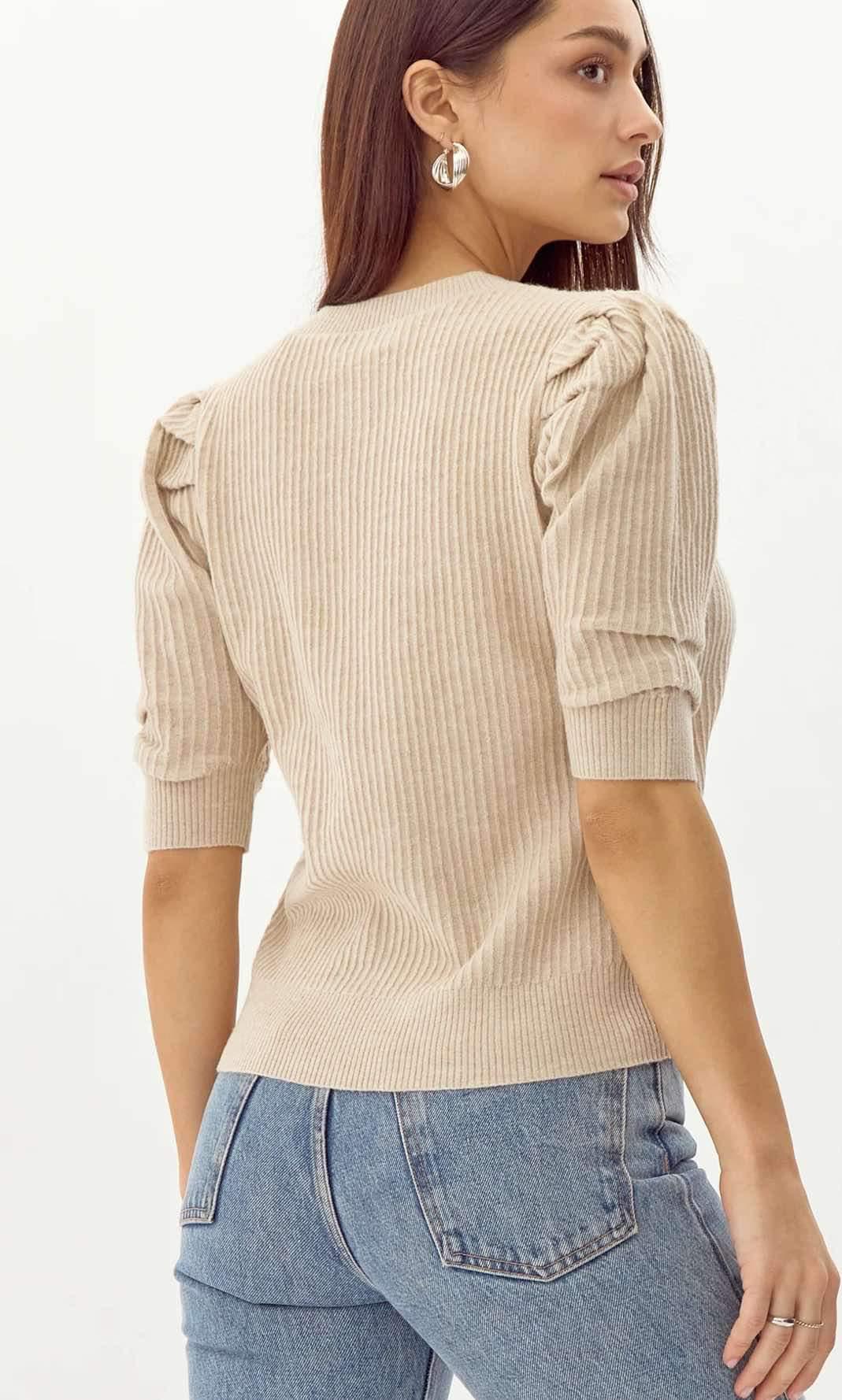 Ruiza Sweater Knit Top Product Image