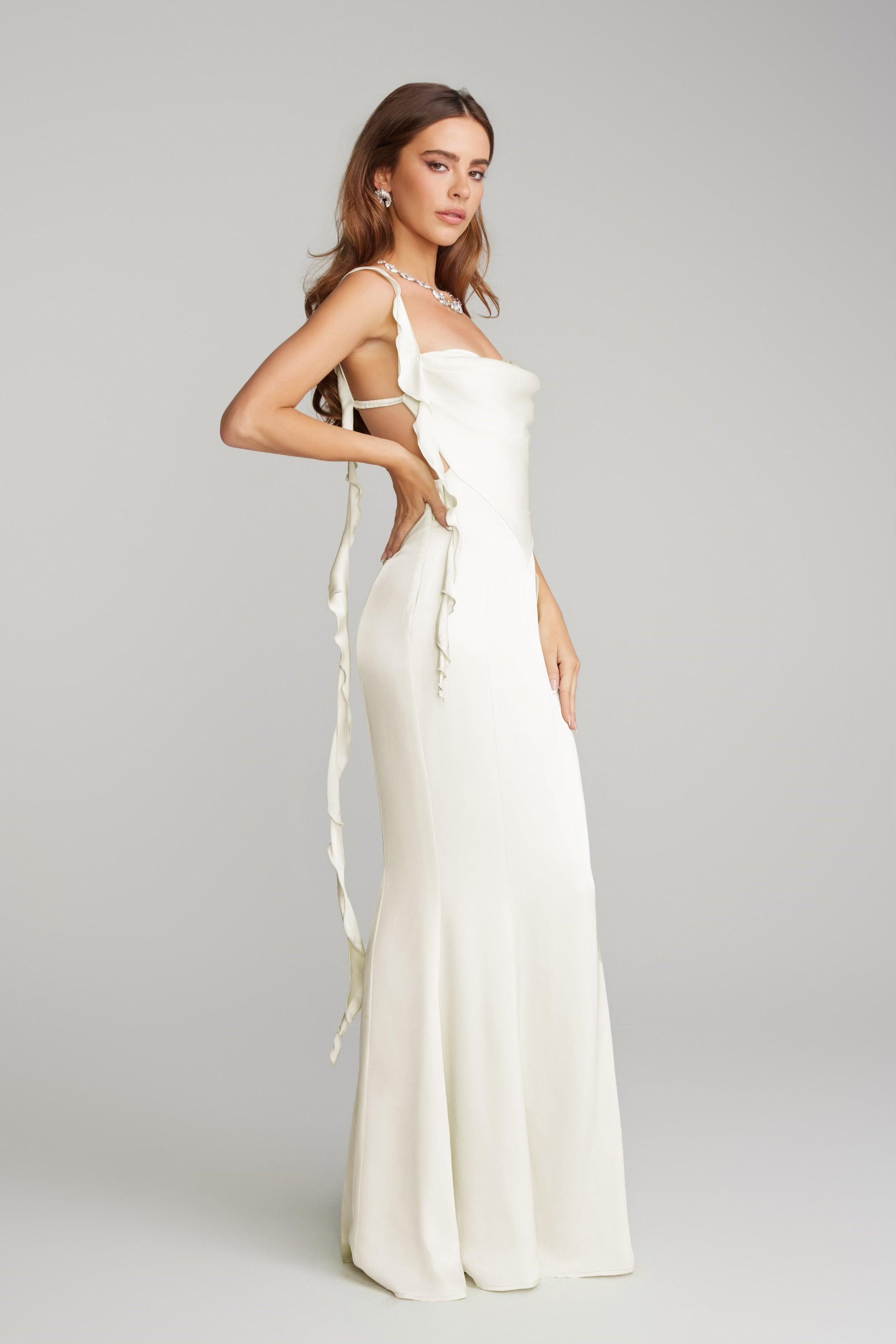 Caroline Dress (White) Product Image