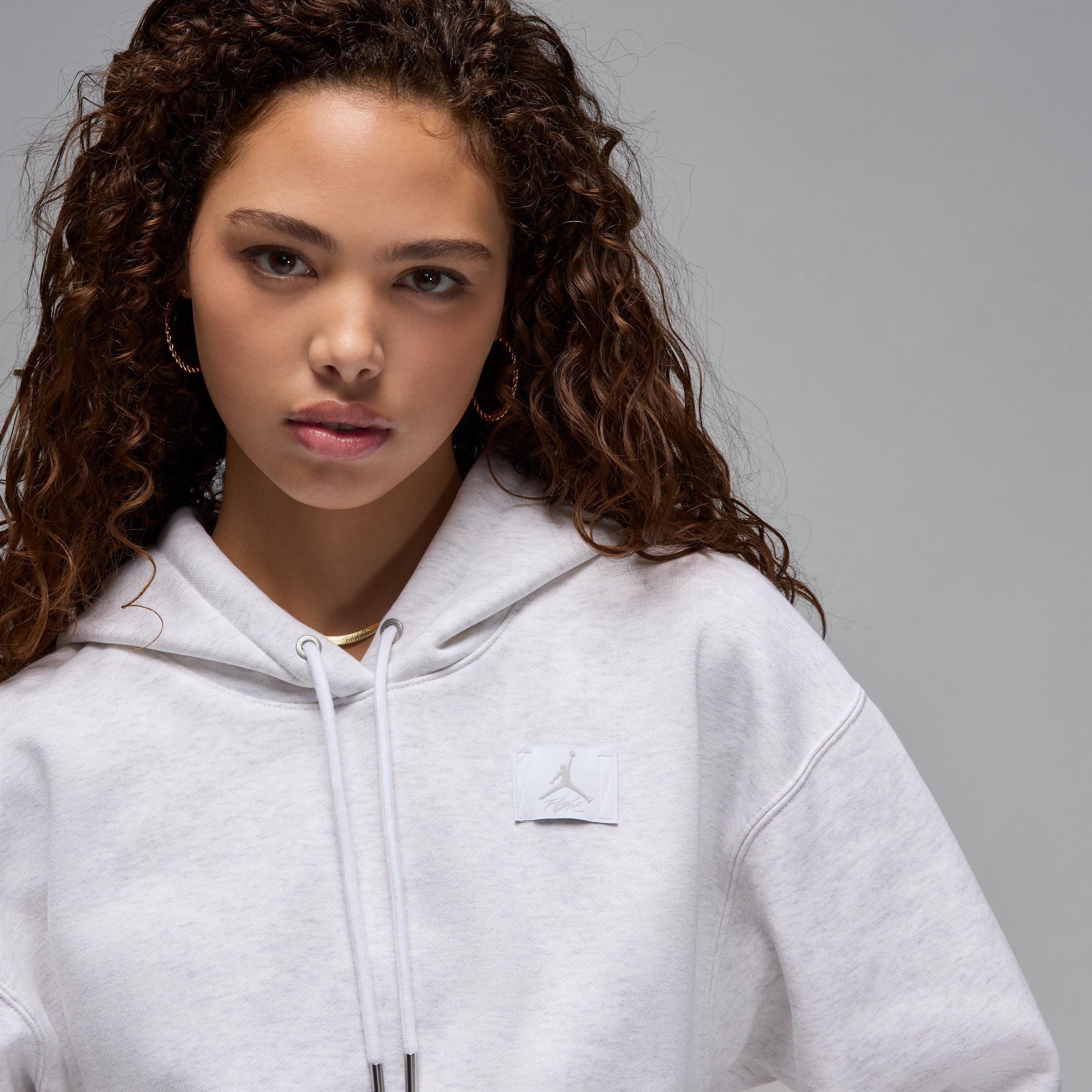 Jordan Flight Fleece Women's Satin-Lined Pullover Hoodie Product Image