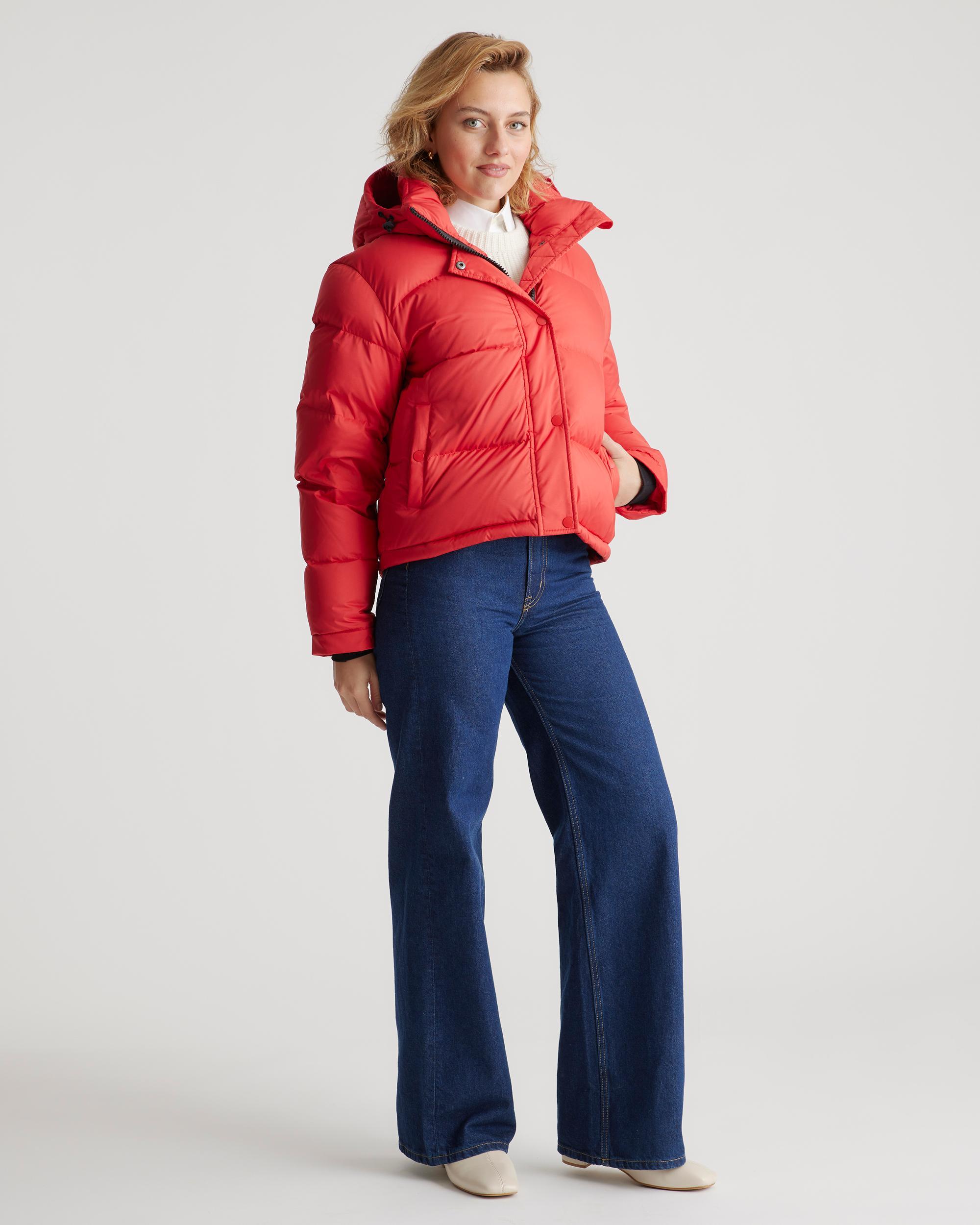 Quince | Women's Responsible Down Cropped Puffer Jacket Recycled Polyester Product Image