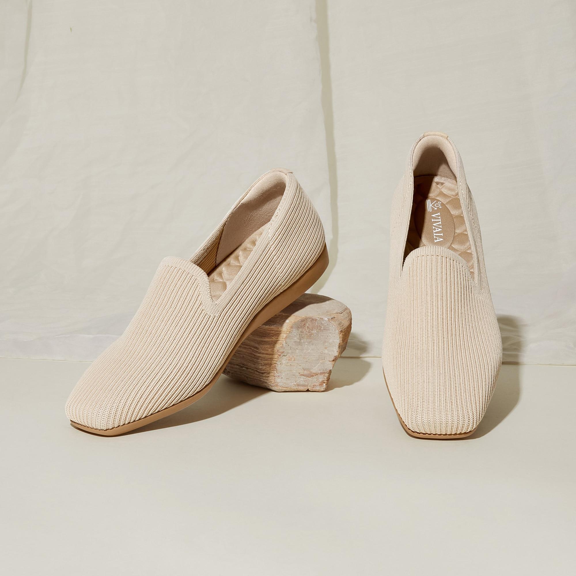 Water-Repellent Square-Toe Loafers (Samantha Walker) Product Image