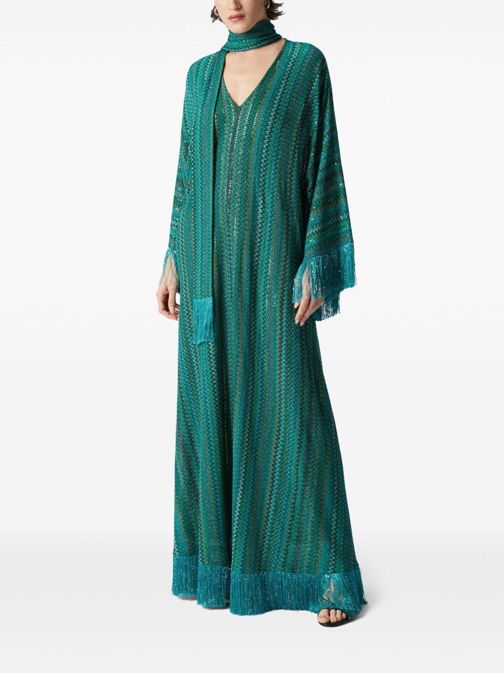 zigzag kaftan dress Product Image