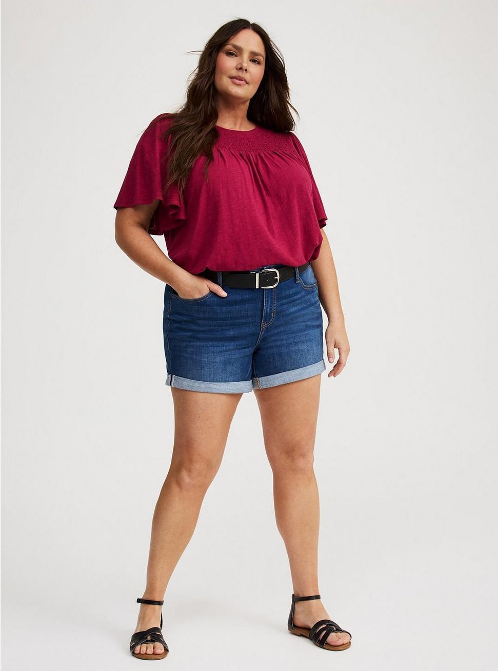 Flutter Sleeve Smocked Top Product Image