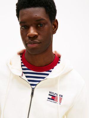 Embroidered Monotype Logo Zip Hoodie Product Image