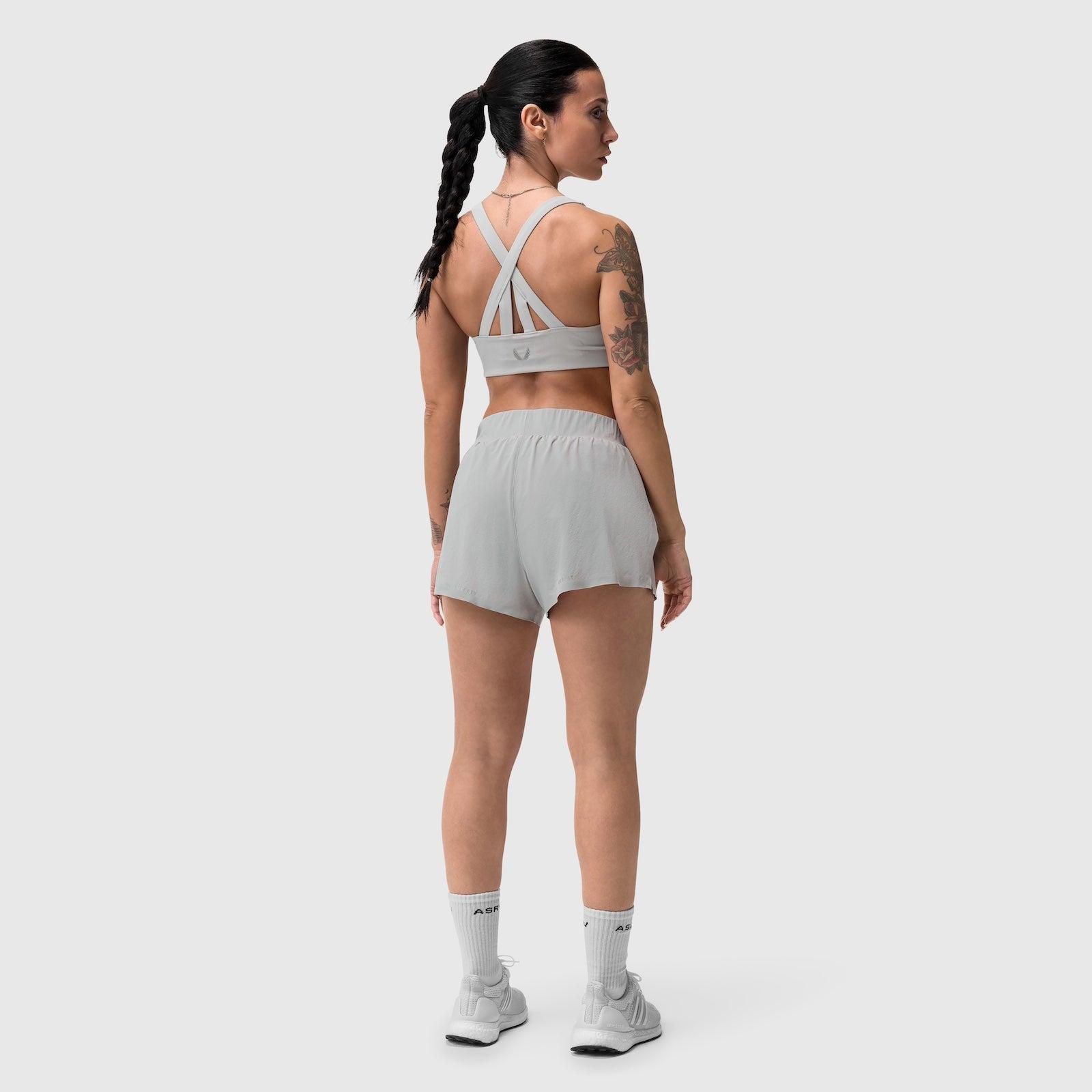 W026. Aerotex™ Side Split Run Short - Slate Grey Product Image