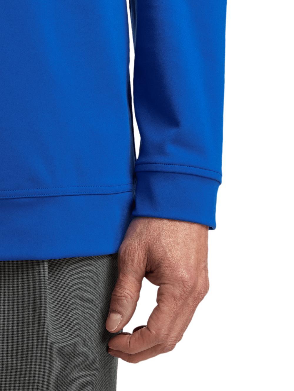 Performance Blend Quarter Zip Mock Neck - Cobalt Product Image