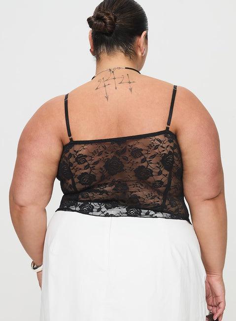 Kerr Lace Top Black Curve Product Image