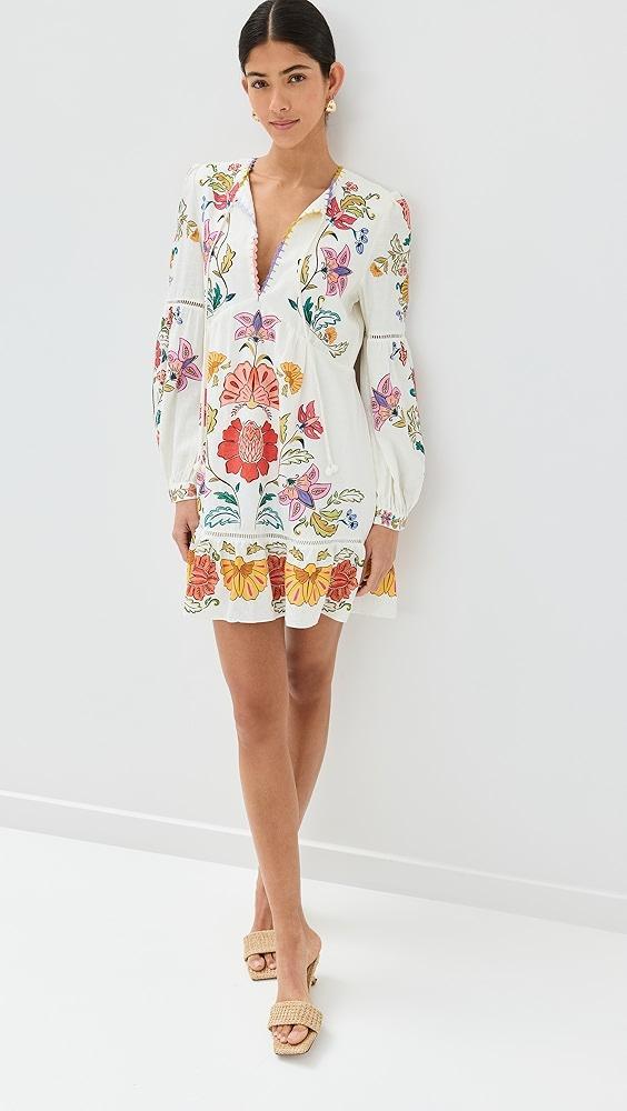 FARM Rio Off White Floral Insects Mini Dress | Shopbop Product Image