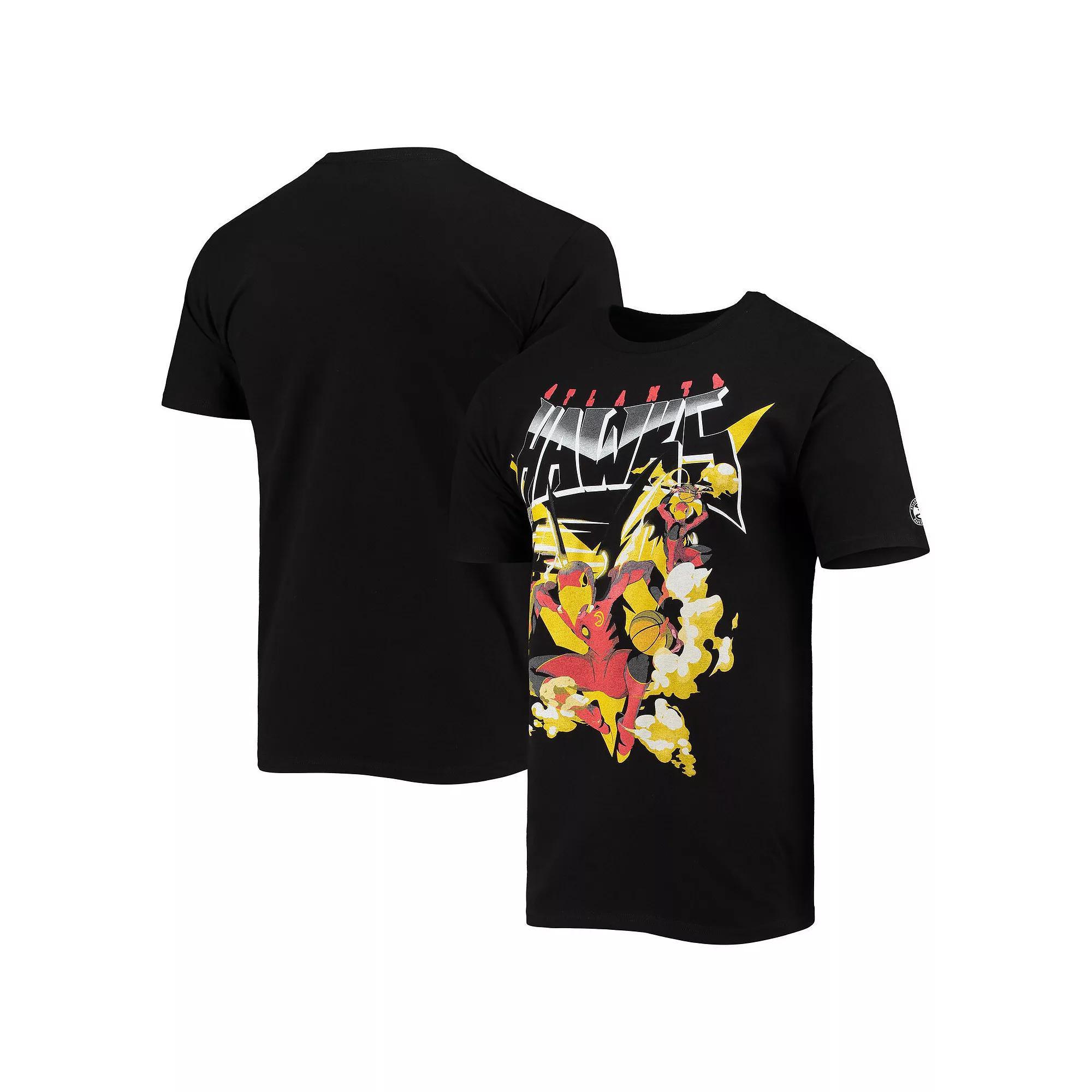 Men's NBA x McFlyy Black Atlanta Hawks Identify Artist Series T-Shirt,  Product Image