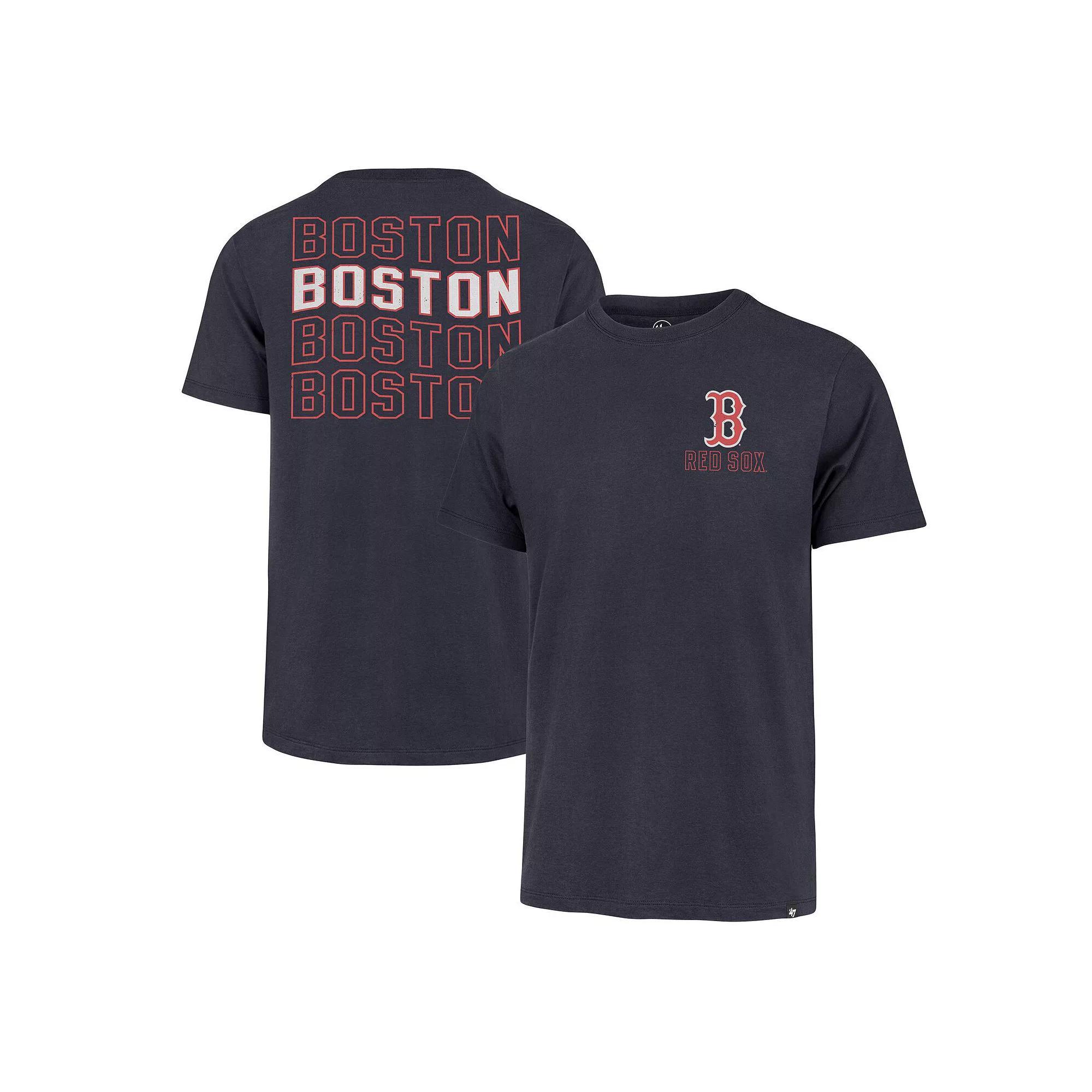 Men's '47 Navy Boston Red Sox Hang Back Franklin T-Shirt, Size: Medium, Blue Product Image