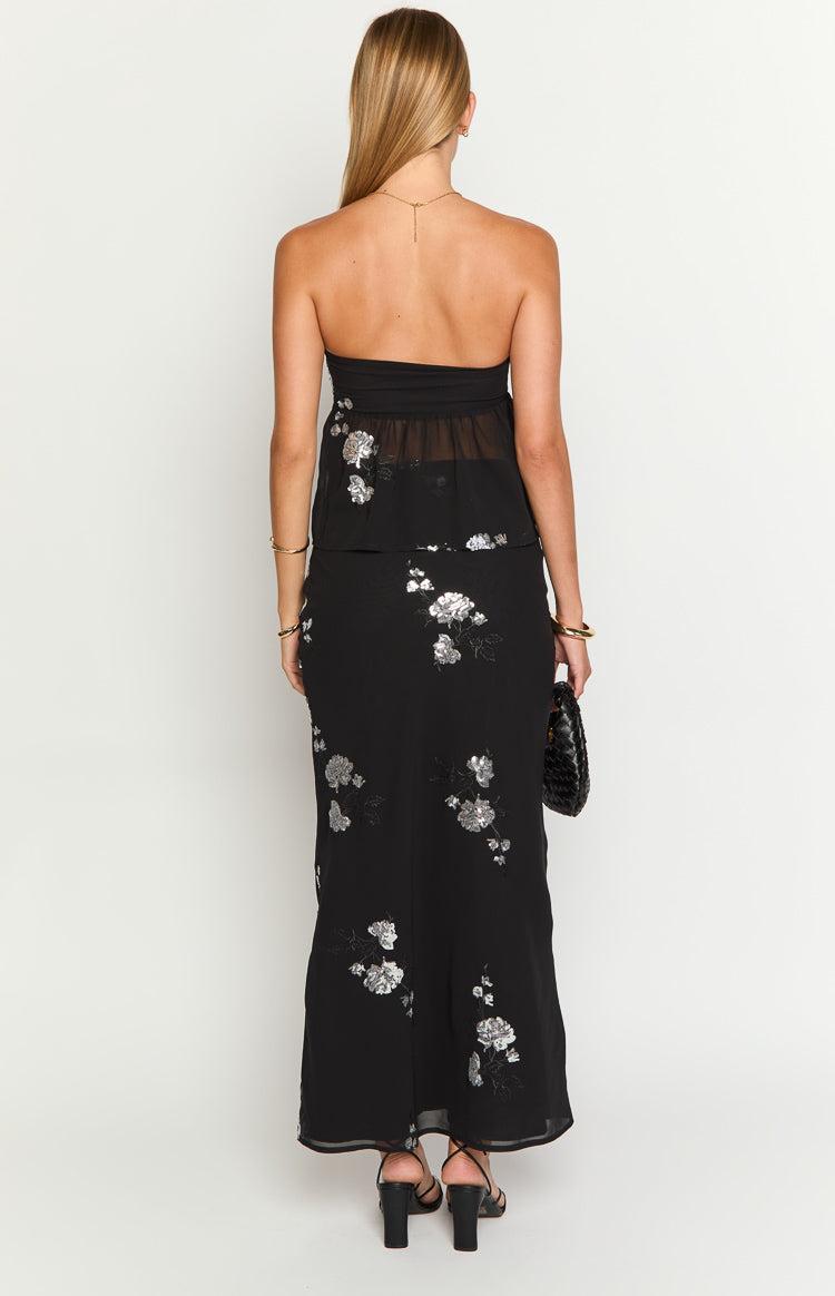 Shyla Black Maxi Skirt Product Image