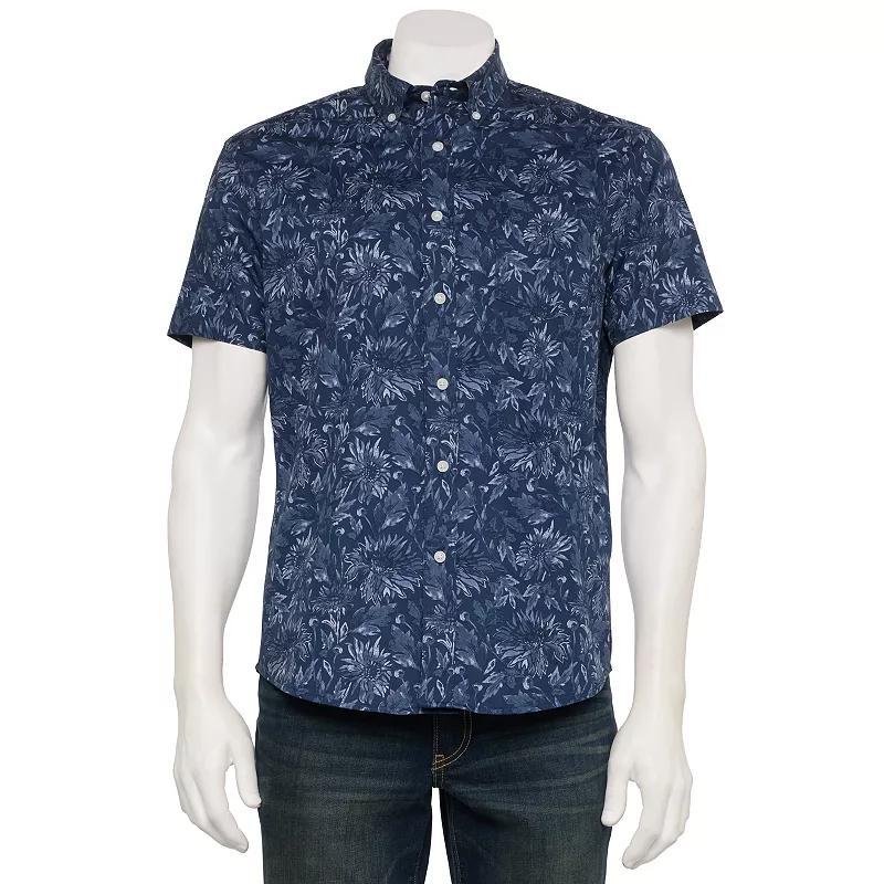 Men's Sonoma Goods For Life® Adaptive Short Sleeve Perfect Length Shirt,  Product Image