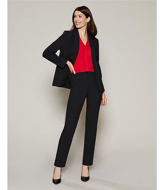 Investments Platinum Suiting Petite Size Long Sleeve One Button Notch Lapel Blazer Product Image