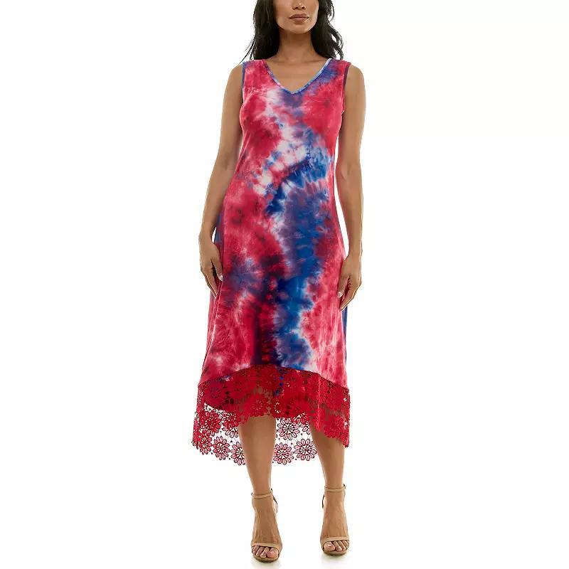 Womens Nina Leonard High-Low Midi Dress Product Image