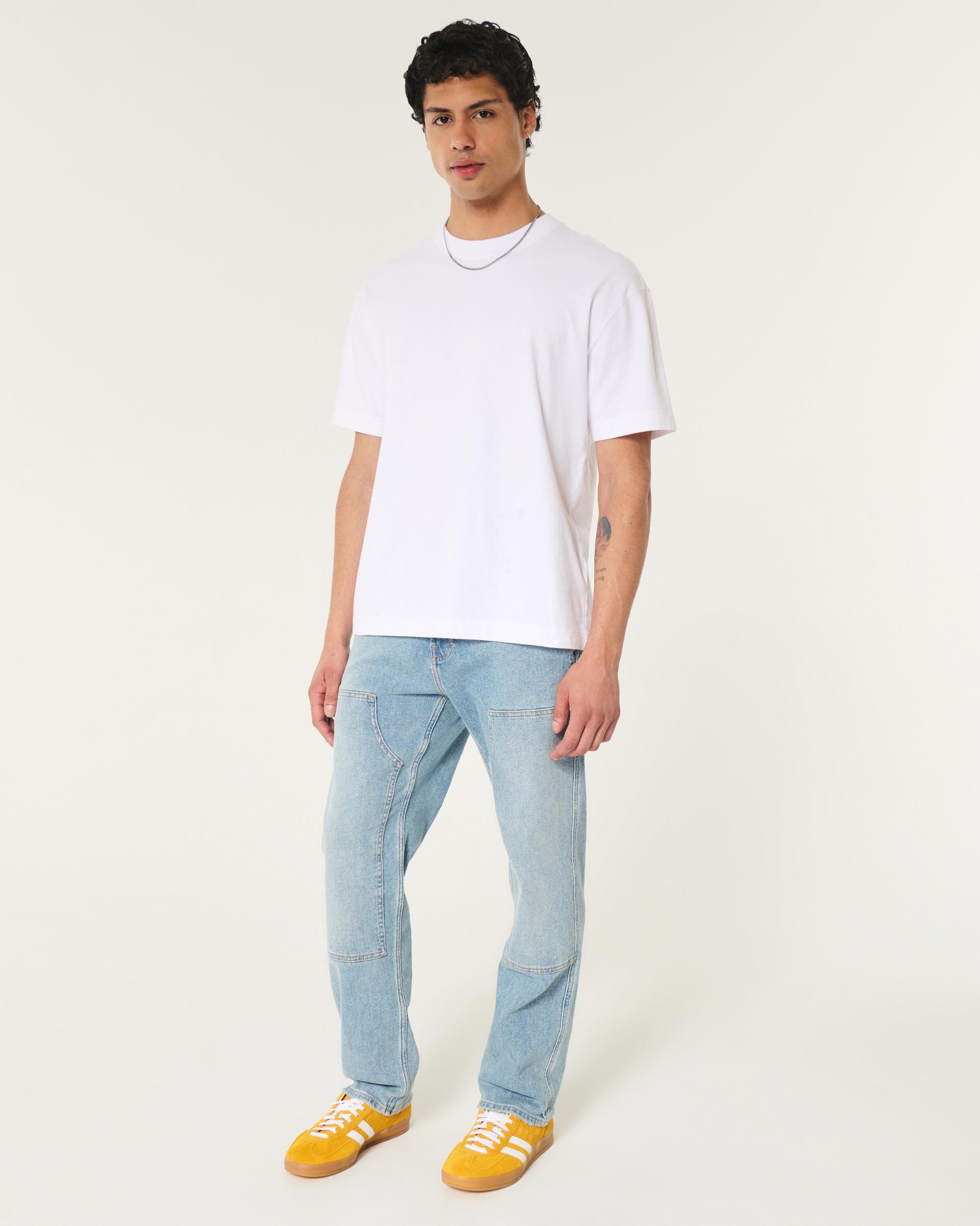 Dalix Mens Lil Smile Heavy Weight Cotton Tee Product Image