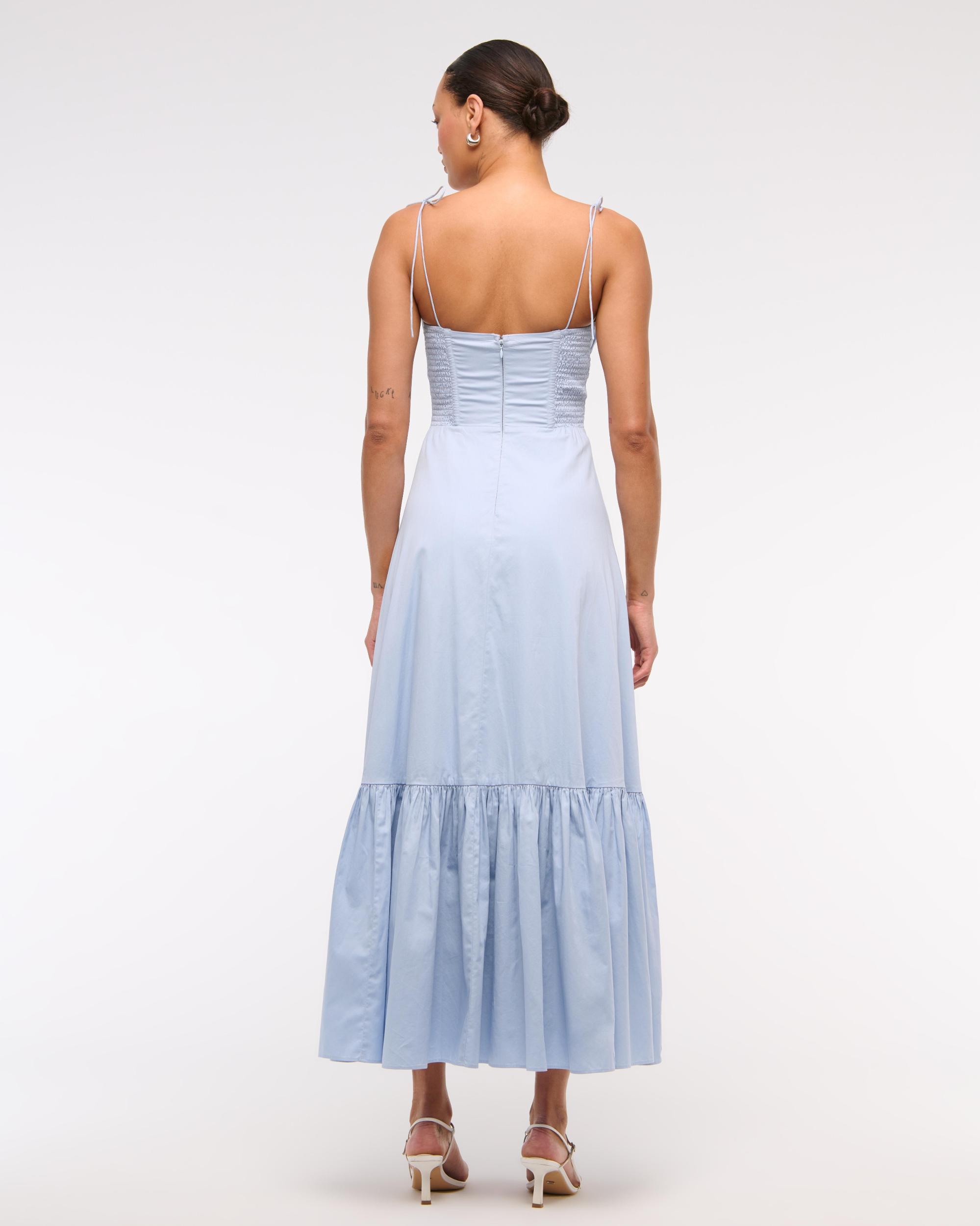 Tie-Strap Tiered Maxi Dress Product Image